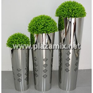 圓柱形不鏽鋼花瓶 Stainless Steel Flowerpot - Cylindrical